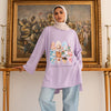 Printed Comfy Shirt - Lilac