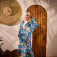Printed Satin Kimono