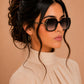 Sleek Women's Sunglasses | Stylish Fashion Eyewear | Tie Shop | Black