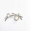 Brooch - SilVer & OffWhite