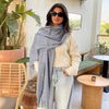 Sleek shawl - Light Blue