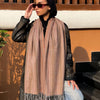 Elegant Shawl - Brown - Orange - Beige