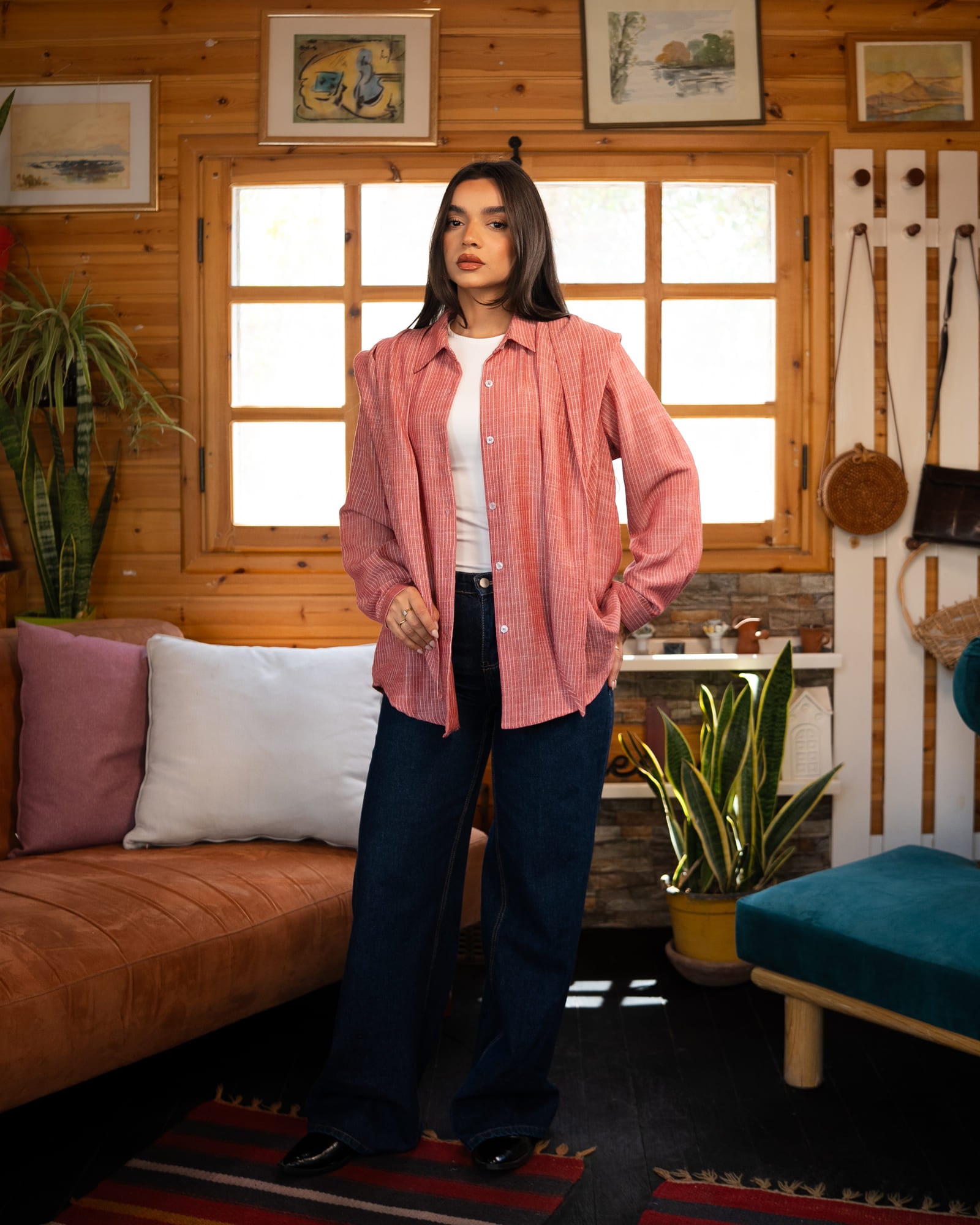 Tie Shop | Twilly shirt – Striped Modest Casual Shirt