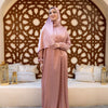 Plain Satin Isdal - Dusty Rose