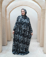 Tie Shop | Printed Satin Isdal | Ramadan Modest Wear 