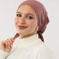 Tie Shop | No Thread Bonnet With Ribbon	بونية قطن - بونية تحت الايشارب - بونية تحت الطرحة -بونية - باندانا قطن - باندنا تحت الايشارب -  باندنا تحت الطرحة - باندنا