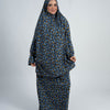 Printed Viscose Isdal Two Pieces - Black - Light - Yellow