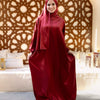 Plain Satin Isdal - Maroon