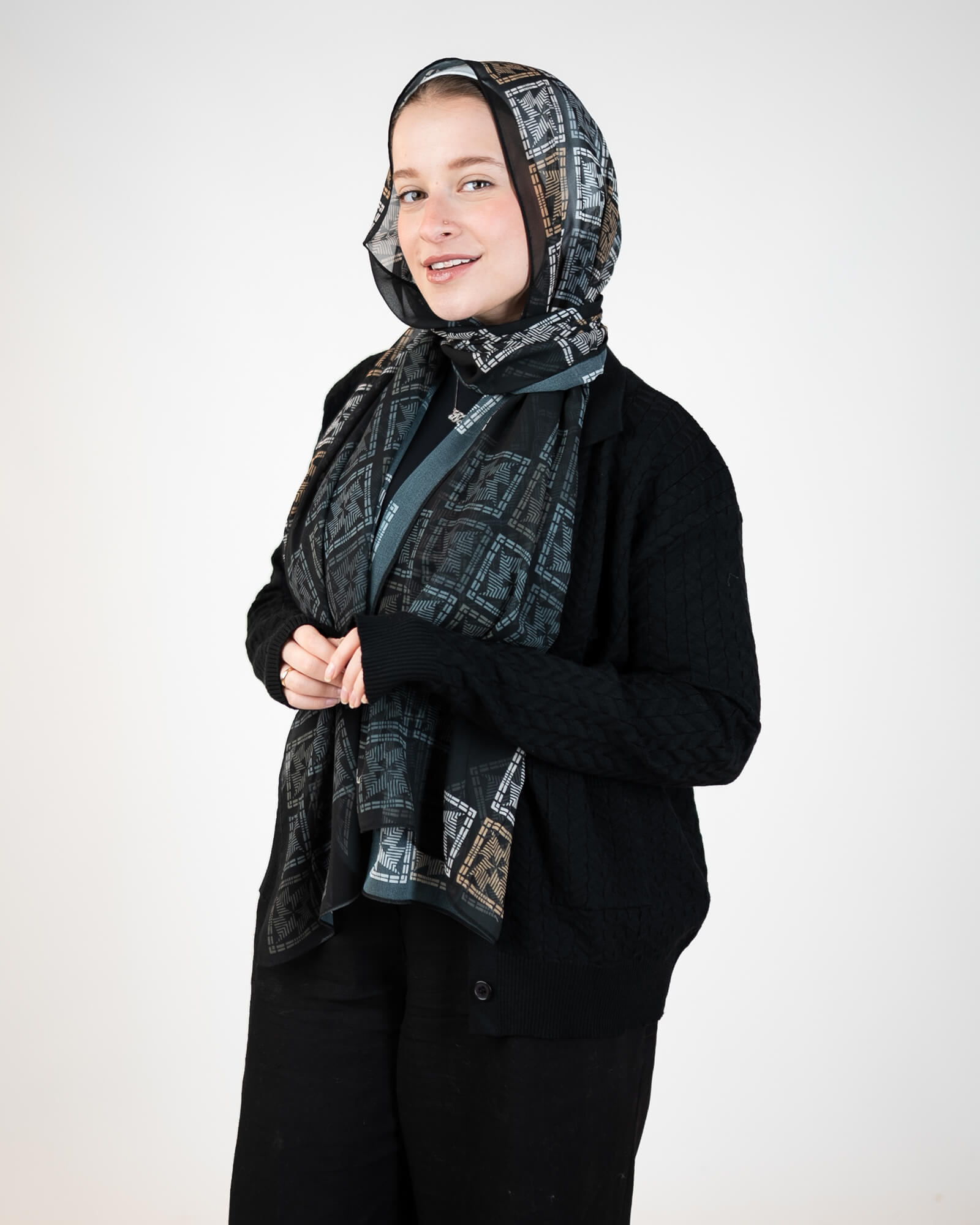 Tie Shop | Chi Chi Chiffon Scarves | Midnight 