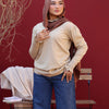 Cozy Ruffle Top - Beige