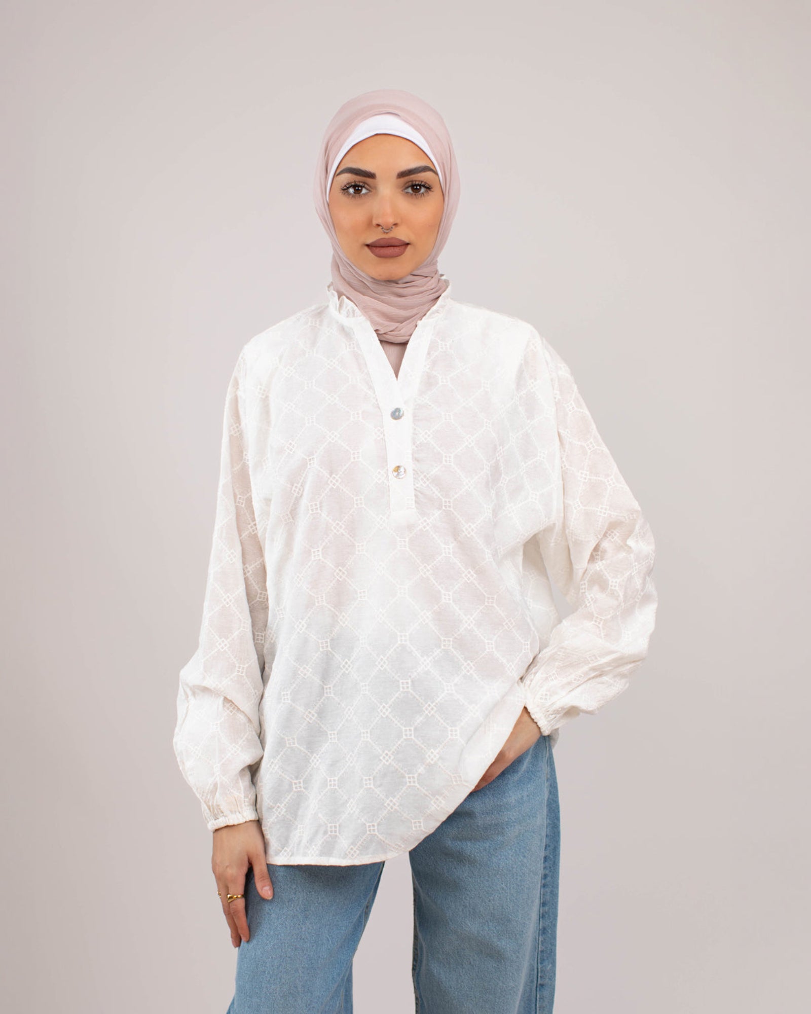 Tie Shop | Modest Wear | Button Style Shirt | Bloomy blouse

