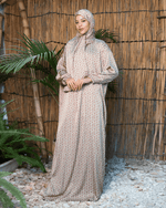 Tie Shop | Printed Satin Isdal | Ramadan Modest Wear 