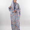 Printed Viscose Isdal - Light Blue - Yellow - Pink