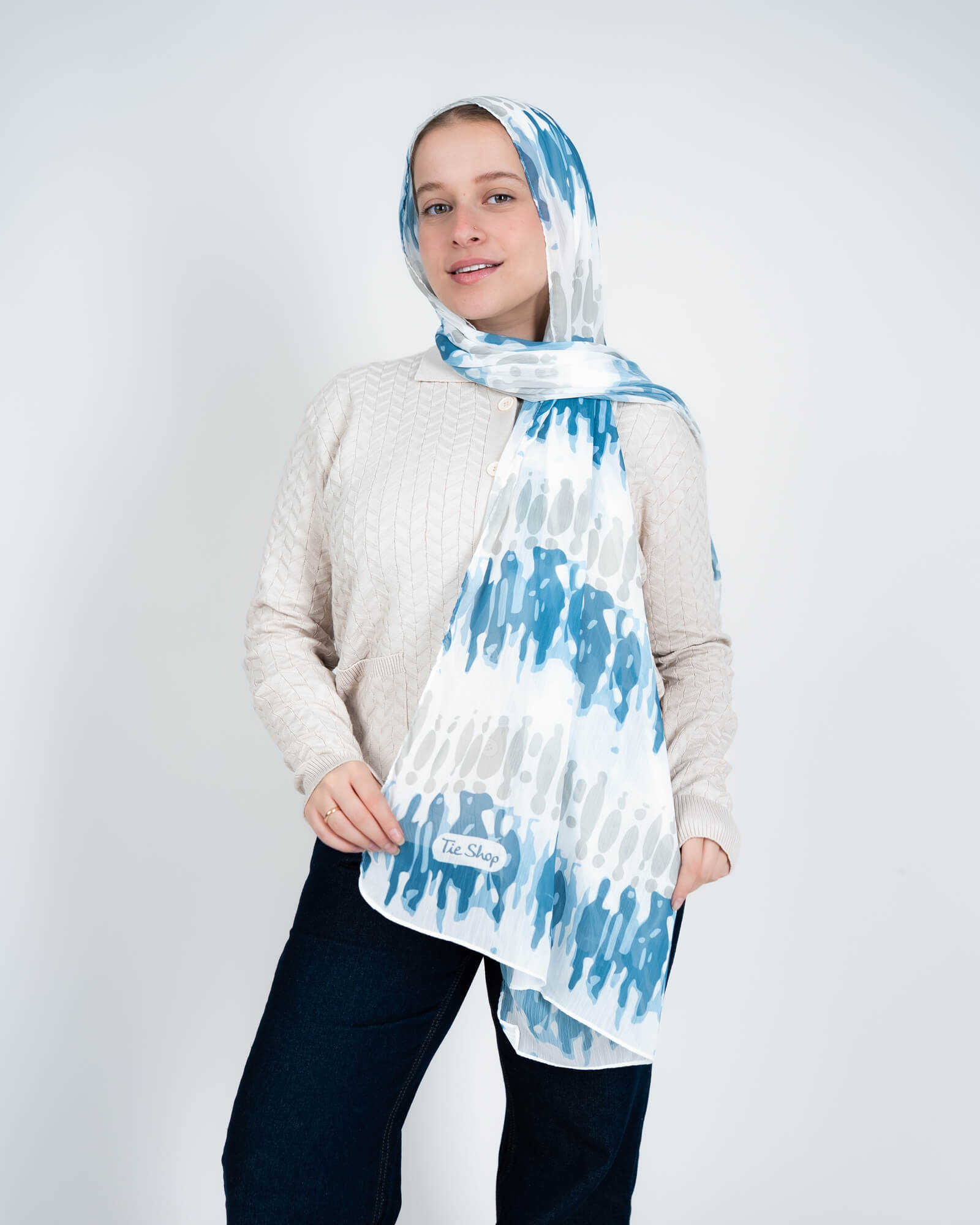 Tie Shop | Digital Crinkled Hijab