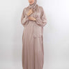 Plain Satin Isdal - Beige