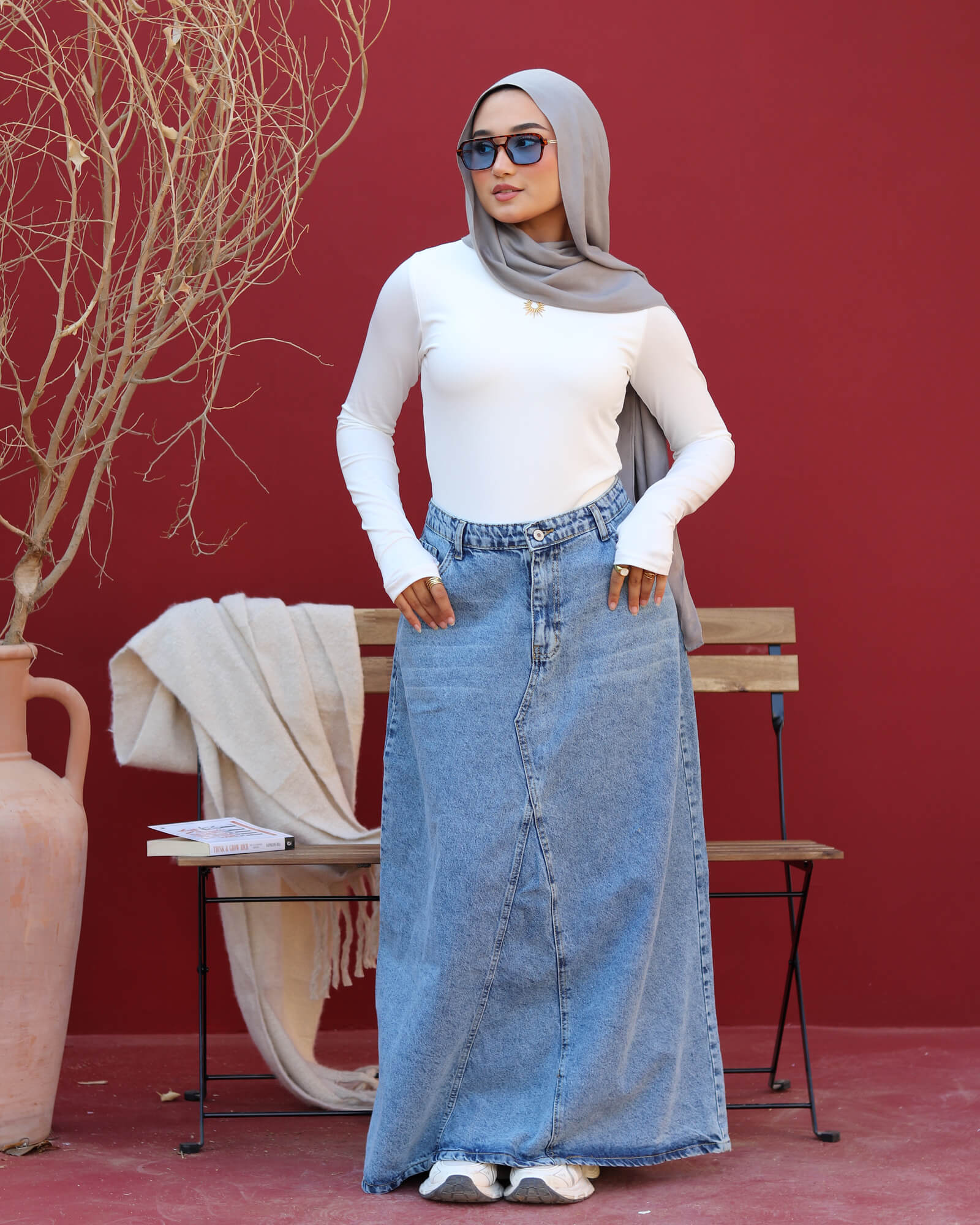 Denim Skirt جيبة جنز