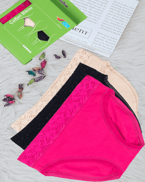 3-Pack Cotton Cloud Bikini