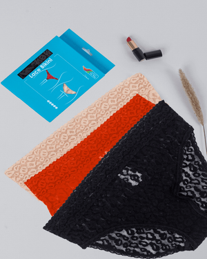 3-Pack Lace Cheetah Brief