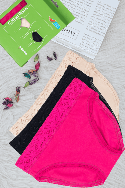 Tie Shop | Cotton Cloud Bikini Panties | women underwear. Perfect Fit