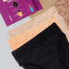 3-Pack Satin Bikini - Set-1: Black - Beige - Salmon