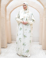 Tie Shop | Printed Satin Isdal | Ramadan Modest Wear 