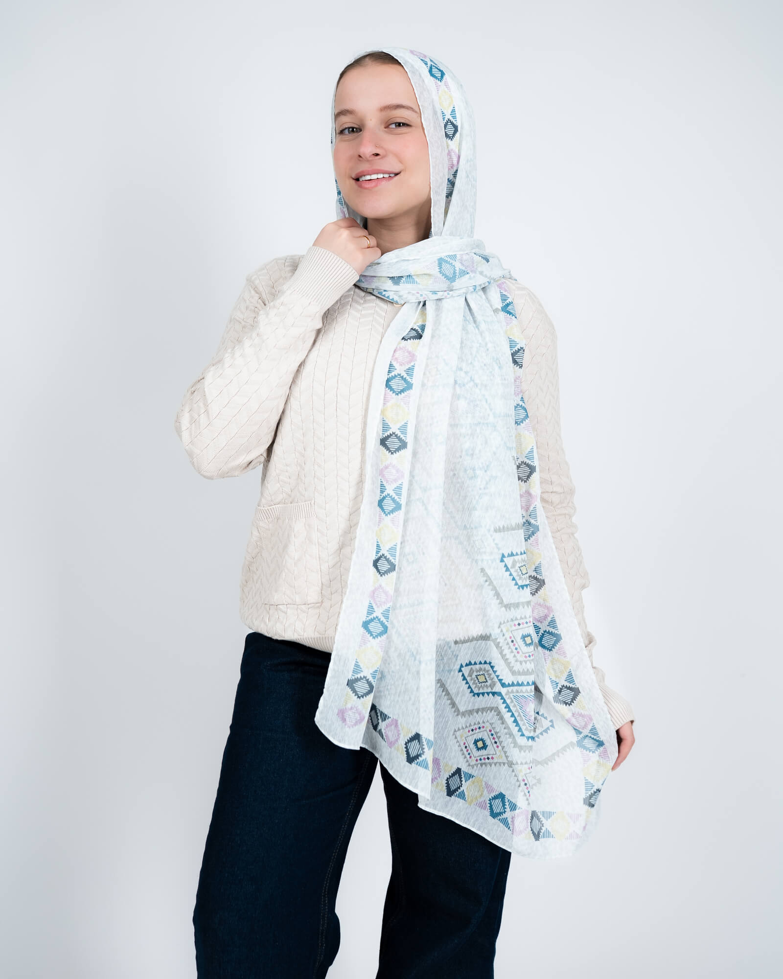 Tie Shop | Digital Crinkled Hijab