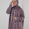 Printed Viscose Isdal - Purple - Red - Black