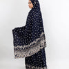 Printed Viscose Isdal Two Pieces - Dark Blue- Off White