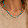 Turquoise Beaded Necklace - Turquoise
