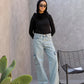 Cargo Denim Pants