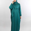 Plain Satin Isdal - Dark Green