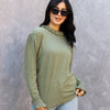 Cozy Ruffle Top - Olive