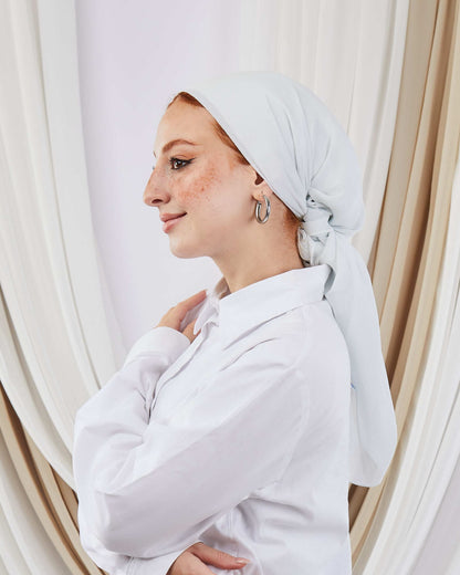 Square Plain Crinkled Chiffon