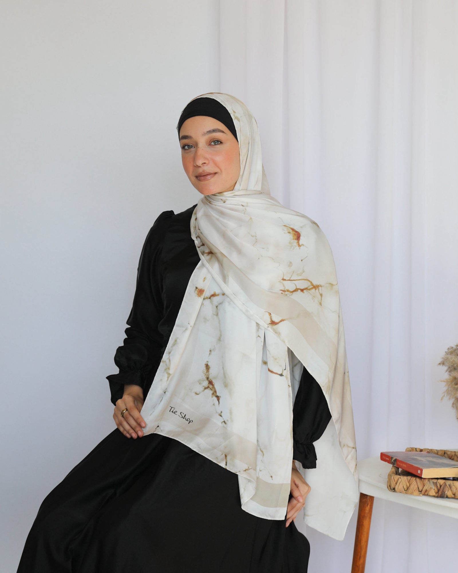 Tie Shop | Printed Satin Scarf 