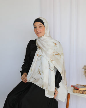 Tie Shop | Printed Satin Scarf 