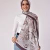 Printed crinkled - Off-White - Burgundy