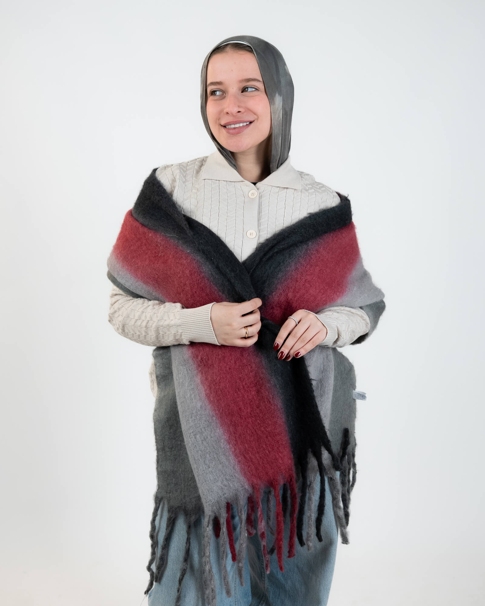 Tie Shop | Warm Shawl | Soft & Cozy Winter Accessory