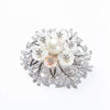 Brooch - SilVer & Off White