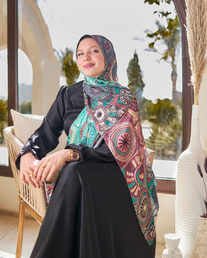 Printed Satin Scarf