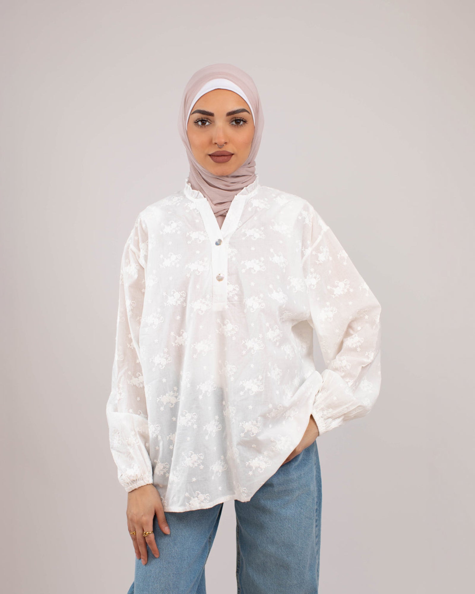 Tie Shop | Modest Wear | Button Style Shirt | Bloomy blouse