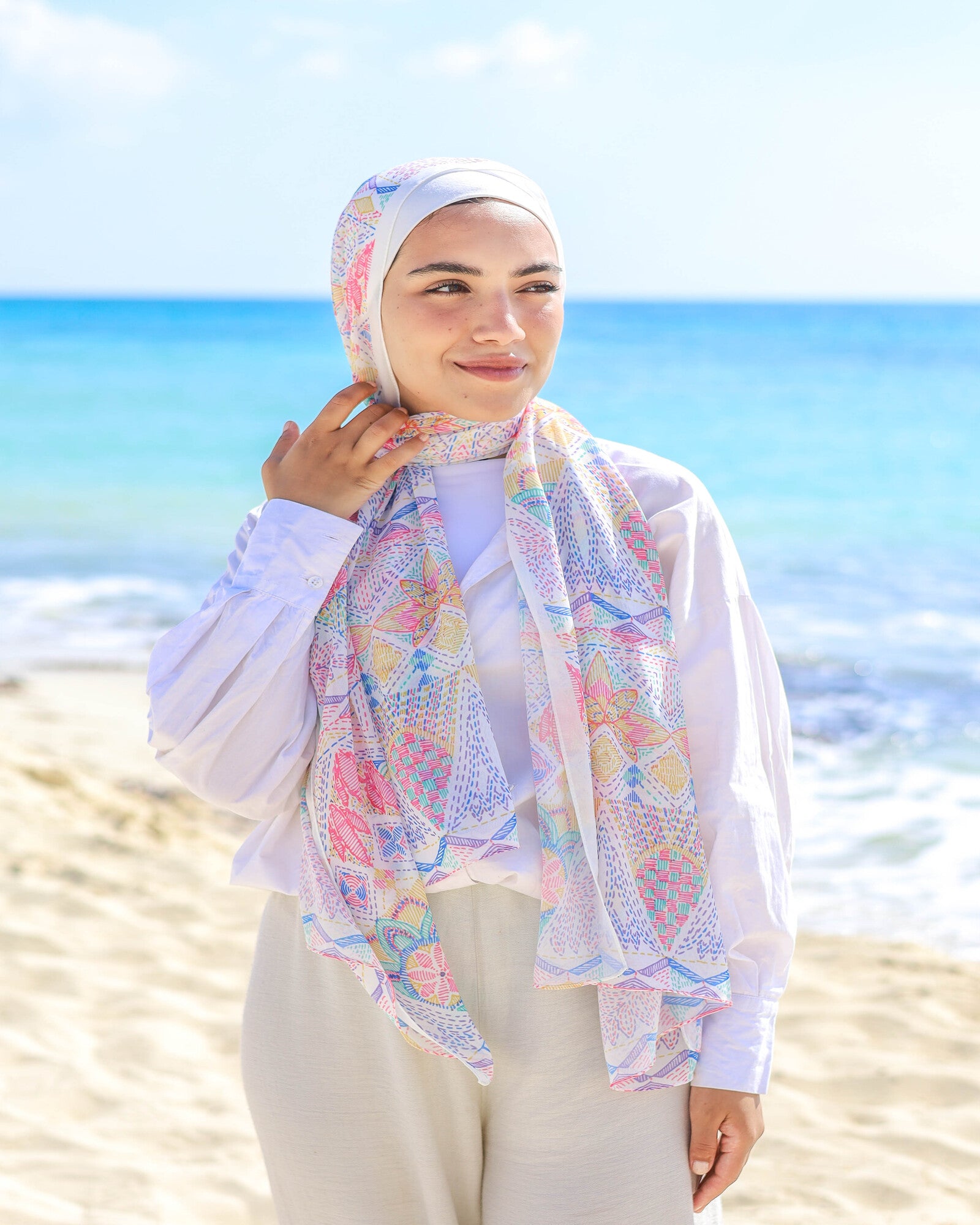 Tie Shop | Chi Chi Chiffon Scarves | Pink Glow