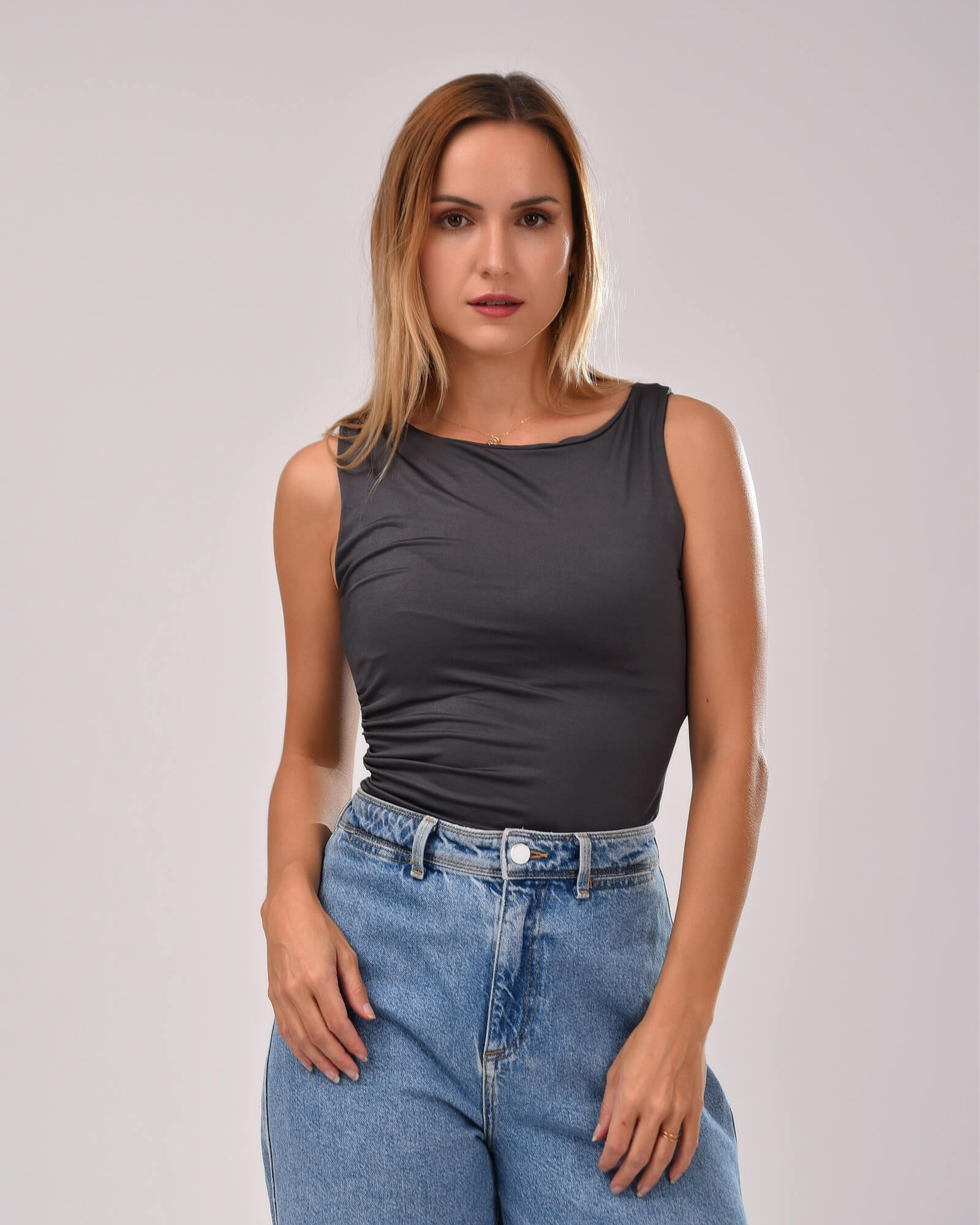 Tie Shop | Ruching basic top