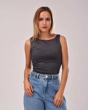 Tie Shop | Ruching basic top