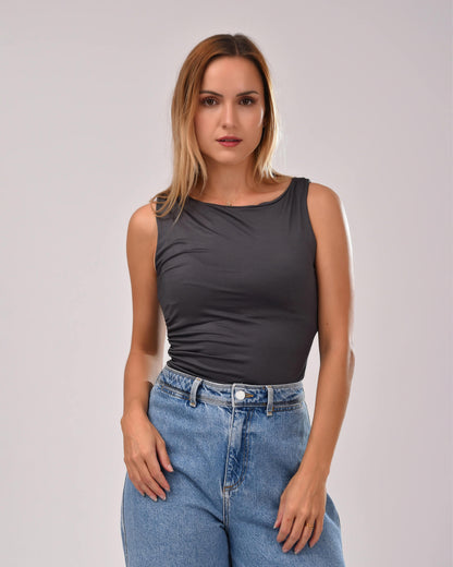 Tie Shop | Ruching basic top