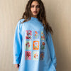 Printed Comfy Shirt - Baby Blue