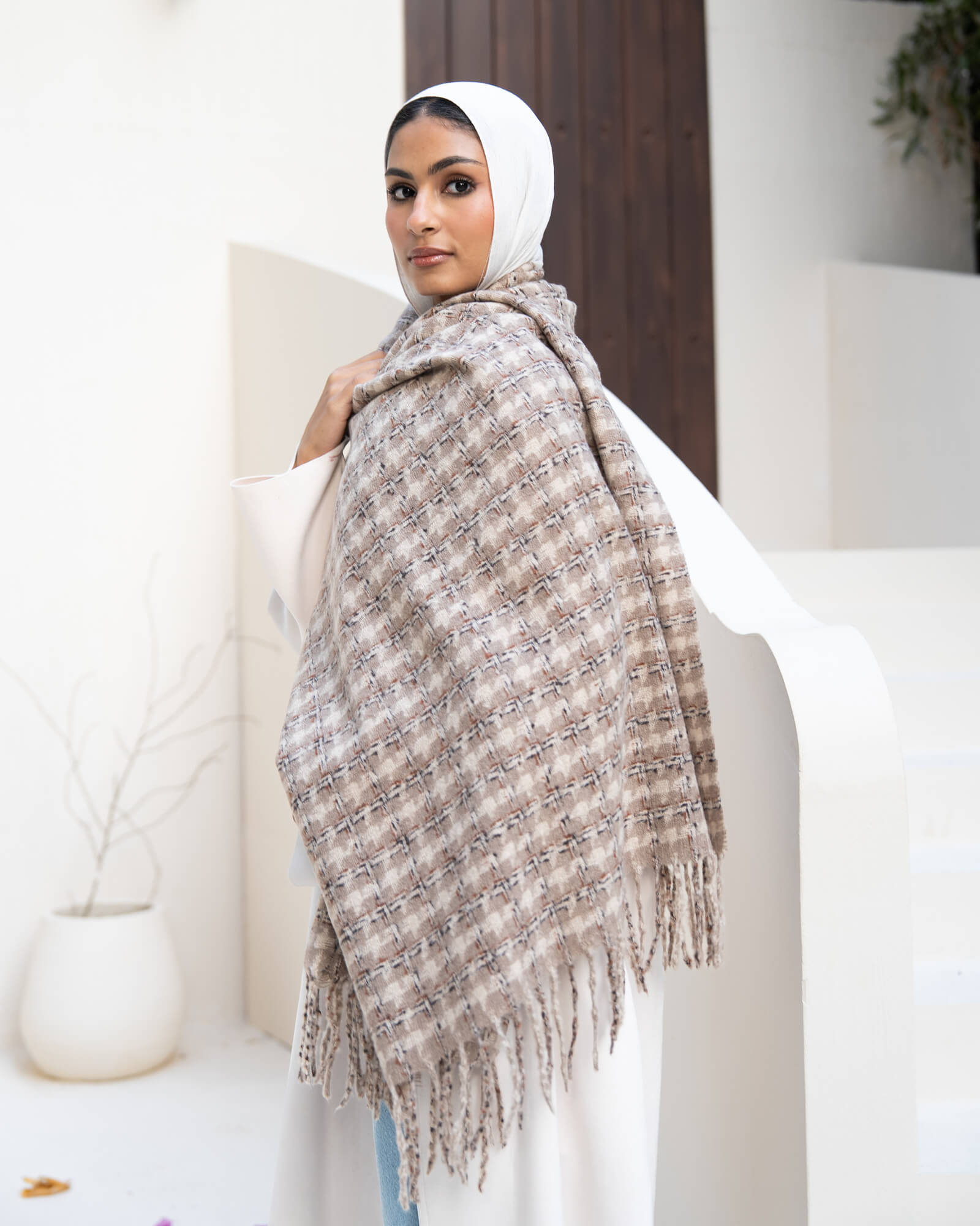 Tie Shop | Elegant Shawl | Multicolor Winter Shawl for Women