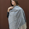 Chunky Shawl - Light Blue Grey