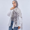 Chi-Chi CHiffon - Off White - Black