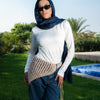 Crochet scarf - Beige