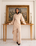 Amara Set for Women | Elegant-Stylish linen | Tie Shop Egypt - Light Beige